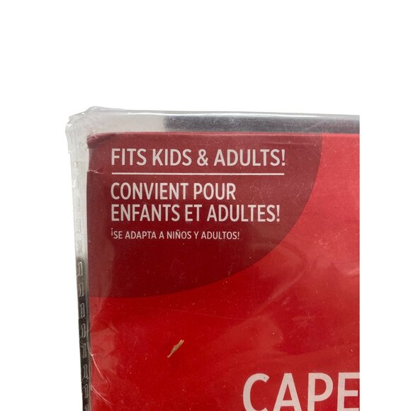 Red Polyester Cape For Kids & Adults Costume Accessory 30 Inches - Picture 2 of 4